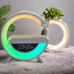 Haut-parleur Bluetooth et Chargeur sans fil multifonction - شاحن لاسلكي متعدد الوظائف مع مكبر صوت بلوتوث وإضاءة ليلية