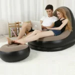 Canapé paresseux portable pliant avec repose-pieds - كنبة محمولة قابلة للطي مع مسند للقدمين