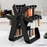 Étagère à épices rotative 360° avec 18 pots - رف بهارات دوار 360 درجة مع 18 وعاء