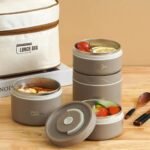 Boîte à repas en acier inoxydable - صندوق الغداء المحمول العازل